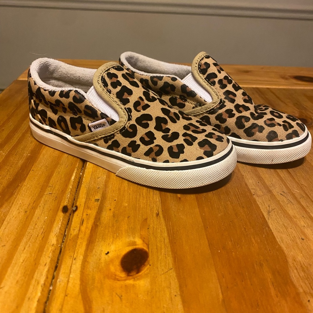 Leopard Vans Toddler Size 10 Excellent Used Condition